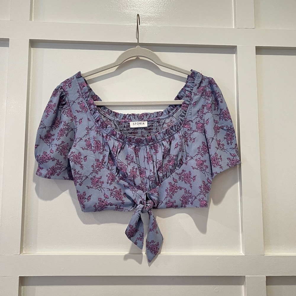 Blue and purple crop top!